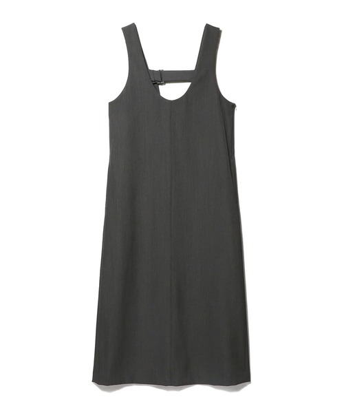 ESTNATION（エストネーション）の「ESTNATION / バックバックル ストレートワンピース（ワンピース・レディース・ブラック/グレー・FREE）」の13枚目の写真