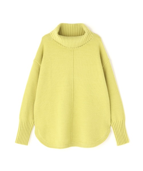 N.(N. Natural Beauty Basic)(エヌエヌナチュラルビューティーベーシック)の「タートルネックオーバーニット(ニット/セーター・レディース・ネイビー/ライム/グレー・MEDIUM)」の7枚目の写真