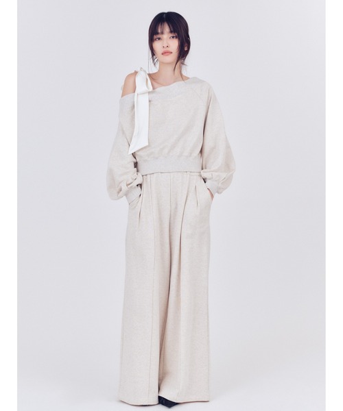 FRAY I.D（フレイアイディー）の「ビッグリボンワンショルカットソー