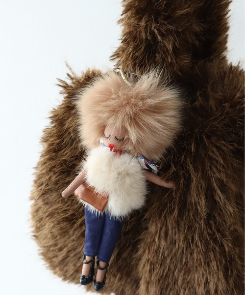 kiyo　オートクチュール 2wayドールチャーム　ラビットファー3点 KOBE LETTUCE（神戸レタス） ファードールチャーム 人形チャーム