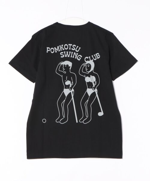 StPT(エスティーピーティー)の「【PKSC/ポンコツスイングクラブ】SWING CLUB ノラリクラリ HEAVY WEIGHT POCKET TEE バックプリント ビッグシルエット ヘビーウェイト オーガニックコットン ポケットTシャツ(Tシャツ/カットソー・メンズ・ブラック/アーミー/インディゴブルー/ホワイト・MEDIUM/LARGE)」の9枚目の写真