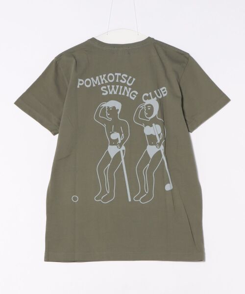 StPT(エスティーピーティー)の「【PKSC/ポンコツスイングクラブ】SWING CLUB ノラリクラリ HEAVY WEIGHT POCKET TEE バックプリント ビッグシルエット ヘビーウェイト オーガニックコットン ポケットTシャツ(Tシャツ/カットソー・メンズ・ブラック/アーミー/インディゴブルー/ホワイト・MEDIUM/LARGE)」の11枚目の写真