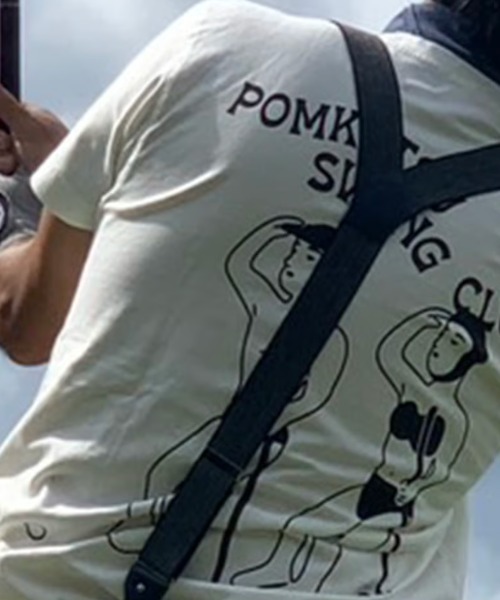 StPT(エスティーピーティー)の「【PKSC/ポンコツスイングクラブ】SWING CLUB ノラリクラリ HEAVY WEIGHT POCKET TEE バックプリント ビッグシルエット ヘビーウェイト オーガニックコットン ポケットTシャツ(Tシャツ/カットソー・メンズ・ブラック/アーミー/インディゴブルー/ホワイト・MEDIUM/LARGE)」の5枚目の写真