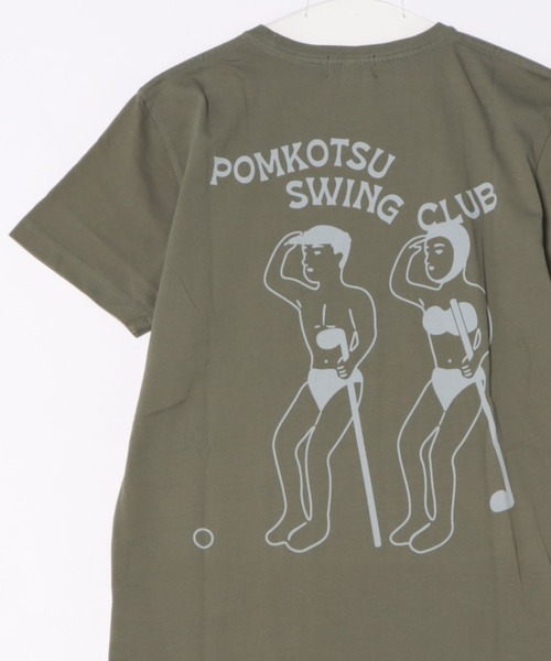 StPT(エスティーピーティー)の「【PKSC/ポンコツスイングクラブ】SWING CLUB ノラリクラリ HEAVY WEIGHT POCKET TEE バックプリント ビッグシルエット ヘビーウェイト オーガニックコットン ポケットTシャツ(Tシャツ/カットソー・メンズ・ブラック/アーミー/インディゴブルー/ホワイト・MEDIUM/LARGE)」の18枚目の写真