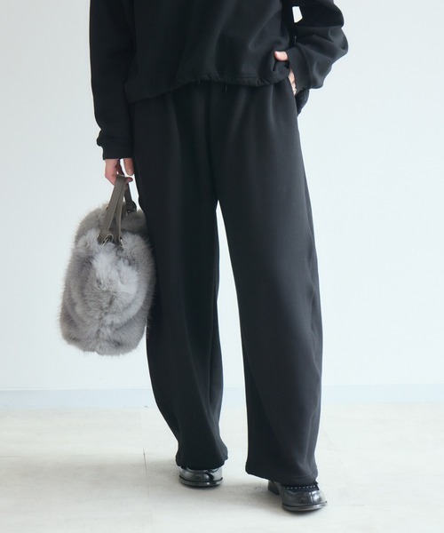 Paradise Picnic（パラダイスピクニック）の「cloche 裏起毛カーブシルエットパンツ（その他パンツ・レディース・グレー/ブラック/ブラウン・FREE）」の19枚目の写真