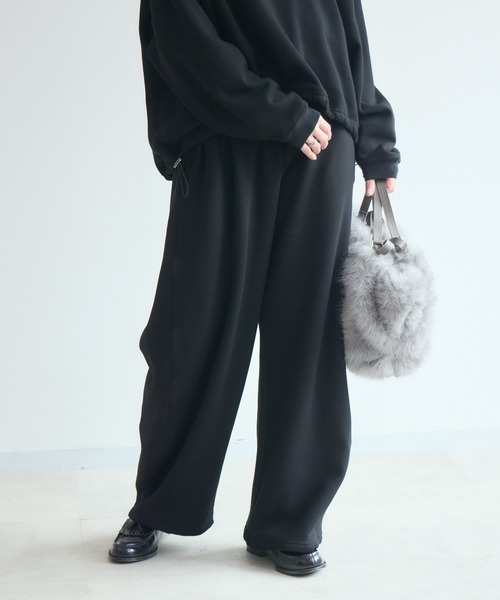 Paradise Picnic（パラダイスピクニック）の「cloche 裏起毛カーブシルエットパンツ（その他パンツ・レディース・グレー/ブラック/ブラウン・FREE）」の20枚目の写真