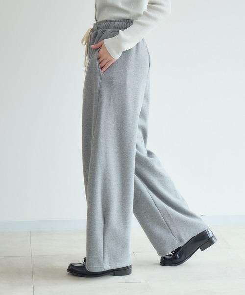 Paradise Picnic（パラダイスピクニック）の「cloche 裏起毛カーブシルエットパンツ（その他パンツ・レディース・グレー/ブラック/ブラウン・FREE）」の9枚目の写真