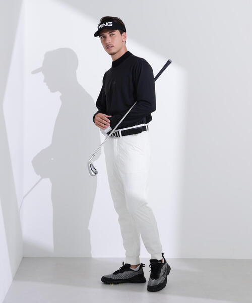 PING(ピン)の「【PING APPAREL】トリコット長袖ハイネックカットソー <GOLD> (MENS)(Tシャツ/カットソー・メンズ・ブラック/イエロー/ホワイト・LL/S/M/L/LL1)」の5枚目の写真