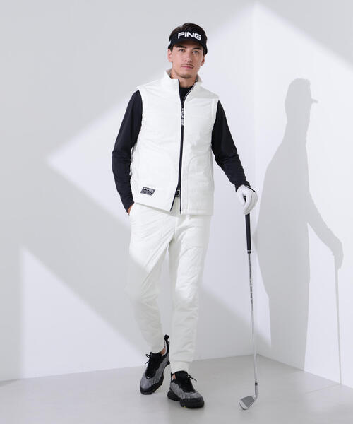 PING(ピン)の「【PING APPAREL】トリコット長袖ハイネックカットソー <GOLD> (MENS)(Tシャツ/カットソー・メンズ・ブラック/イエロー/ホワイト・LL/S/M/L/LL1)」の6枚目の写真