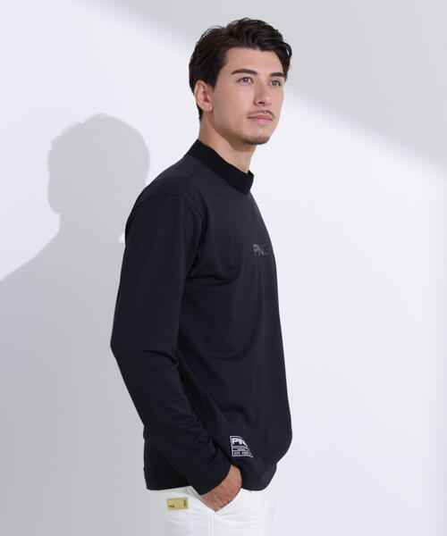 PING APPAREL】トリコット長袖ハイネックカットソー ＜GOLD＞ (MENS
