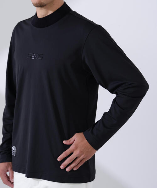 PING APPAREL】トリコット長袖ハイネックカットソー ＜GOLD＞ (MENS