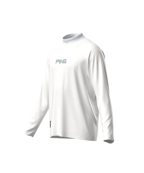 PING APPAREL】トリコット長袖ハイネックカットソー ＜GOLD＞ (MENS