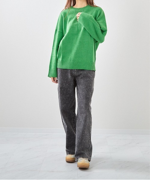 セール】【ベーシッククルーネックニット】（ニット/セーター）｜IO