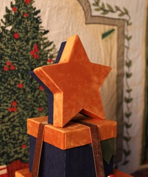 DULTON(ダルトン)のSTAR GIFT BOX CAMEL/NAVY/スター ギフト ボックス(インテリア雑貨)