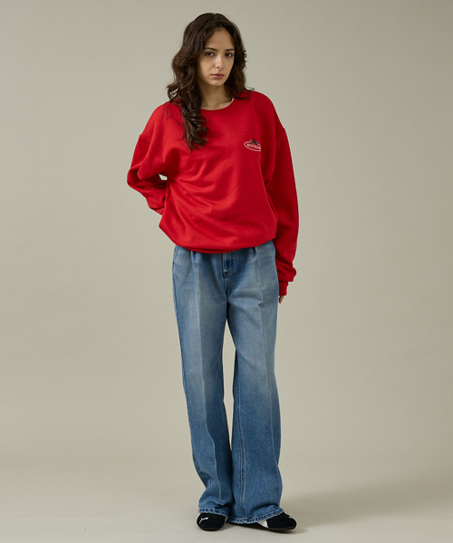 FRUIT OF THE LOOM(フルーツオブザルーム)の「【FRUIT OF THE LOOM】PRINT SWEAT1/ワンポイント/ユニセックス【WEB限定】(スウェット・メンズ・レッド・M/L/XL)」の8枚目の写真