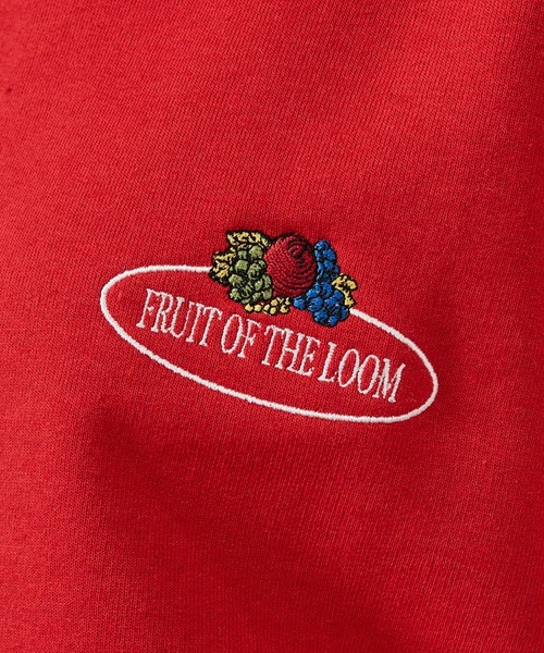 FRUIT OF THE LOOM(フルーツオブザルーム)の「【FRUIT OF THE LOOM】PRINT SWEAT1/ワンポイント/ユニセックス【WEB限定】(スウェット・メンズ・レッド・M/L/XL)」の3枚目の写真