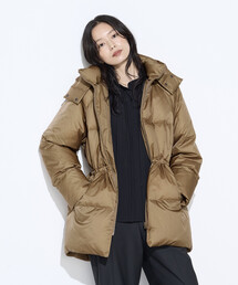 COMME CA | ライトナイロンタフタ  フード付きダウンコート(ダウンジャケット/コート)