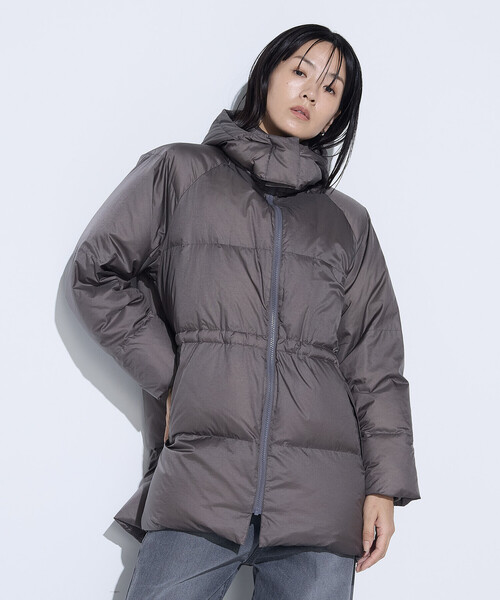 COMME CA（コムサ）の「ライトナイロンタフタ フード付きダウンコート