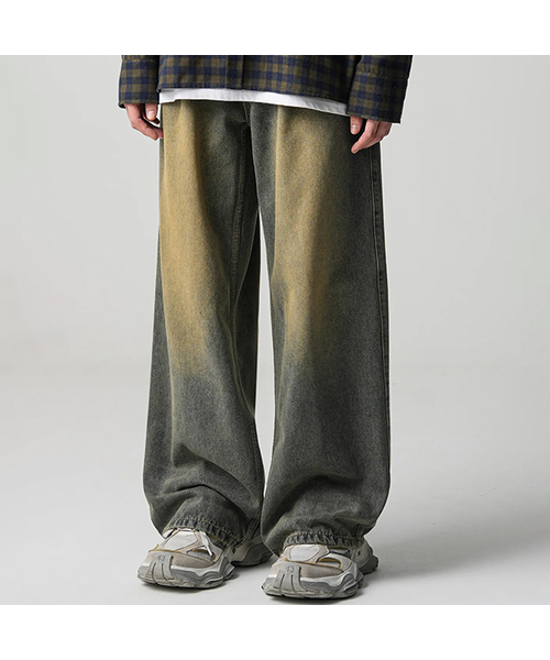 AVANDRESS(アバンドレス )の「Coinlet Wide Denim Pants VINTAGE BLUE(デニムパンツ・メンズ・ブルー・SMALL/MEDIUM/LARGE/X-LARGE/XX-LARGE)」の1枚目の写真