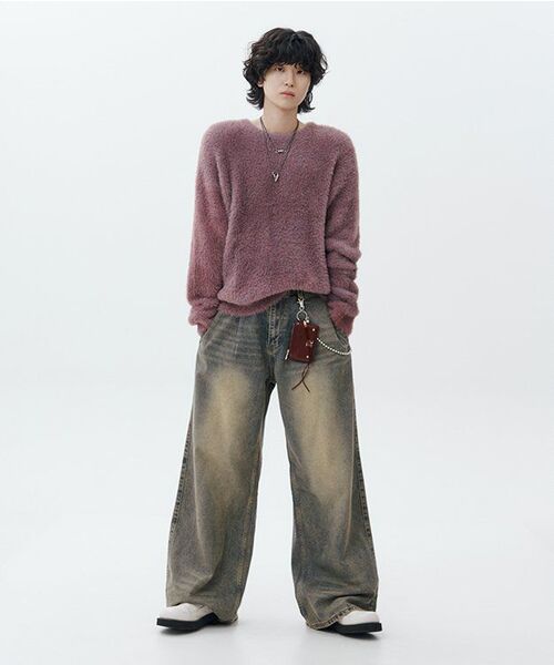 AVANDRESS(アバンドレス )の「Coinlet Wide Denim Pants VINTAGE BLUE(デニムパンツ・メンズ・ブルー・SMALL/MEDIUM/LARGE/X-LARGE/XX-LARGE)」の7枚目の写真
