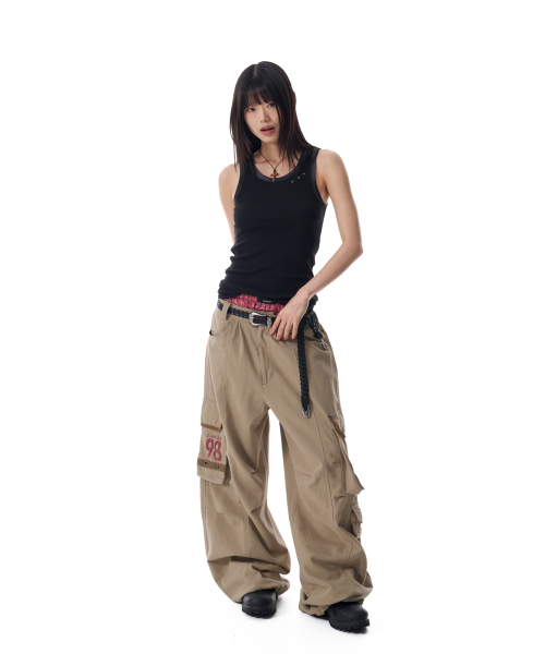 AAKAM(アーカム)の「Eyelet Contrast Camo Sleeveless (Black)(Tシャツ/カットソー・レディース・その他・1/2)」の5枚目の写真