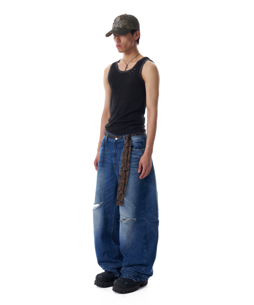 AAKAM(アーカム)の「Eyelet Contrast Camo Sleeveless (Black)(Tシャツ/カットソー・レディース・その他・1/2)」の7枚目の写真