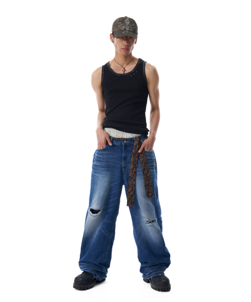 AAKAM(アーカム)の「Eyelet Contrast Camo Sleeveless (Black)(Tシャツ/カットソー・レディース・その他・1/2)」の9枚目の写真