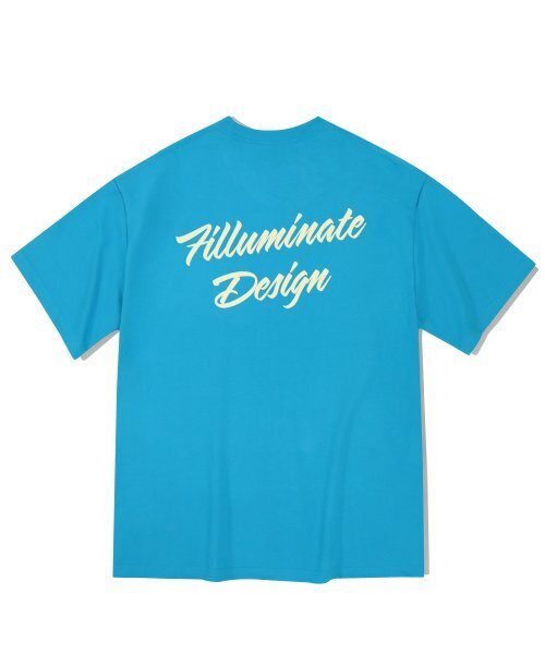 F.ILLUMINATE(フィルミネイト)の「オーバーサイズフラッフィーロゴTシャツ-ブルー(Tシャツ/カットソー・レディース・その他・MEDIUM/LARGE/X-LARGE)」の1枚目の写真