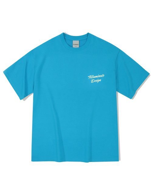 F.ILLUMINATE(フィルミネイト)の「オーバーサイズフラッフィーロゴTシャツ-ブルー(Tシャツ/カットソー・レディース・その他・MEDIUM/LARGE/X-LARGE)」の2枚目の写真