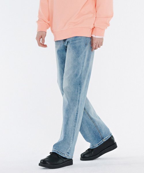 CHASECULT(チェイスカルト)の「男性Lトーンワイドデニムパンツ-CAPK2332B0D(デニムパンツ・メンズ・ブルー・70/76/86)」の2枚目の写真