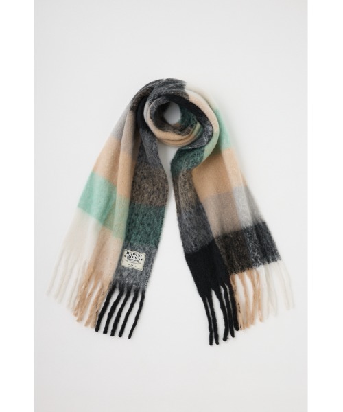 RODEO CROWNS WIDE BOWL（ロデオクラウンズワイドボウル）の「チェックガラ ボリュームマフラー（マフラー・レディース・ブラック系その他/ピンク系その他/ブルー系その他・FREE）」の10枚目の写真