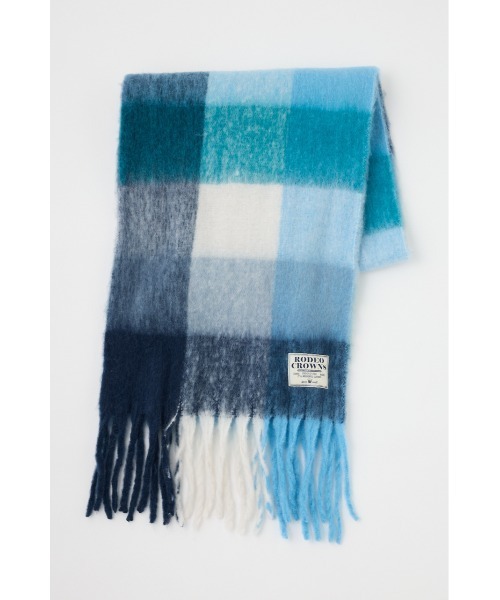 RODEO CROWNS WIDE BOWL（ロデオクラウンズワイドボウル）の「チェックガラ ボリュームマフラー（マフラー・レディース・ブラック系その他/ピンク系その他/ブルー系その他・FREE）」の14枚目の写真