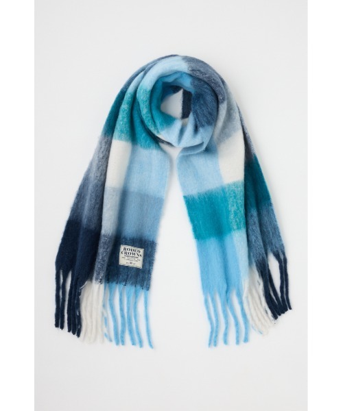 RODEO CROWNS WIDE BOWL（ロデオクラウンズワイドボウル）の「チェックガラ ボリュームマフラー（マフラー・レディース・ブラック系その他/ピンク系その他/ブルー系その他・FREE）」の15枚目の写真