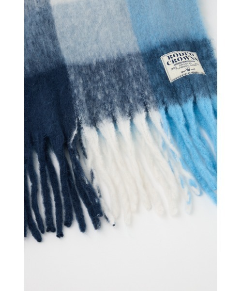 RODEO CROWNS WIDE BOWL（ロデオクラウンズワイドボウル）の「チェックガラ ボリュームマフラー（マフラー・レディース・ブラック系その他/ピンク系その他/ブルー系その他・FREE）」の16枚目の写真