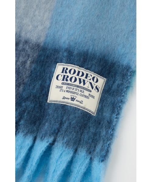 RODEO CROWNS WIDE BOWL（ロデオクラウンズワイドボウル）の「チェックガラ ボリュームマフラー（マフラー・レディース・ブラック系その他/ピンク系その他/ブルー系その他・FREE）」の17枚目の写真