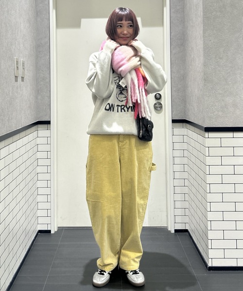 RODEO CROWNS WIDE BOWL（ロデオクラウンズワイドボウル）の「チェックガラ ボリュームマフラー（マフラー・レディース・ブラック系その他/ピンク系その他/ブルー系その他・FREE）」の20枚目の写真