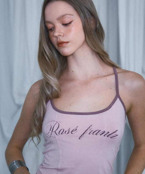 ROSEFRANTZ（ロゼフランツ）の「Vintage Lettering Sleeveless [Pink]（Tシャツ/カットソー・レディース・PINK・OS）」の2枚目の写真