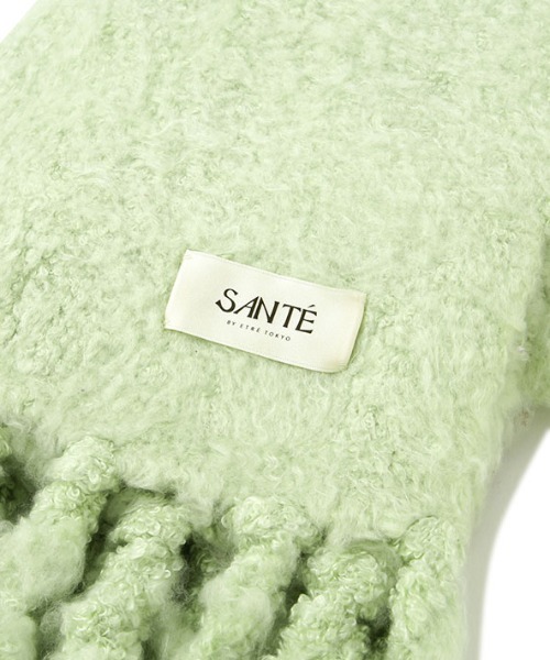 ETRE TOKYO(エトレトウキョウ)の「SANTEヘアリーシルクフリンジニットストール(ストール/ショール・レディース・ブラウン/オフホワイト/ミント・FREE)」の19枚目の写真