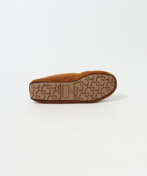 LibertyDoll（リバティードール）の「LIBERTYDOLL フラットモカシン リボンフリンジ レースボアスリッポン（モカシン/デッキシューズ・レディース・ダークグレー/ライトグレー/ダークブラウン/キャメル/ブラック・S/L/LL/M）」の12枚目の写真