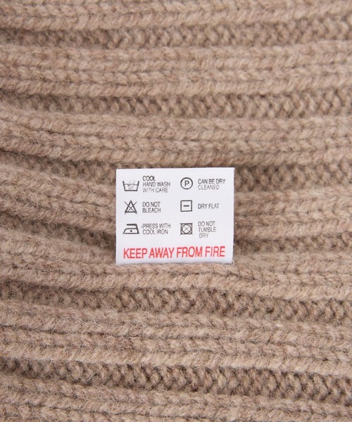 ROBERT MACKIE（ロバートマッキー）の「【ROBERT MACKIE】リブニットキャップ（ニットキャップ/ビーニー・レディース・キャメル/ベージュ・フリー）」の3枚目の写真