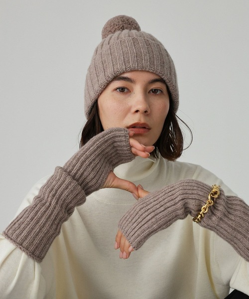 ROBERT MACKIE（ロバートマッキー）の「【ROBERT MACKIE】リブニットキャップ（ニットキャップ/ビーニー・レディース・キャメル/ベージュ・フリー）」の11枚目の写真