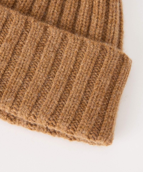 ROBERT MACKIE（ロバートマッキー）の「【ROBERT MACKIE】リブニットキャップ（ニットキャップ/ビーニー・レディース・キャメル/ベージュ・フリー）」の6枚目の写真