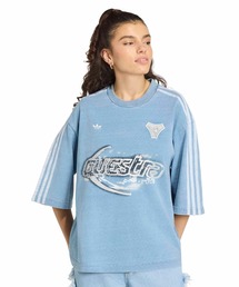 adidas(�A�f�B�_�X)��adidas ADILENIUM 5.0 DENIM TEE / �A�f�B�_�X �A�f�B���j�E�� �V�[�Y�� 5 �I�[�o�[�T�C�Y �f�j�� T�V���c(T�V���c/�J�b�g�\�[)
