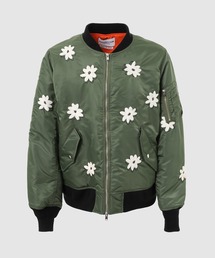 Flower Embroidery Flight Jacket