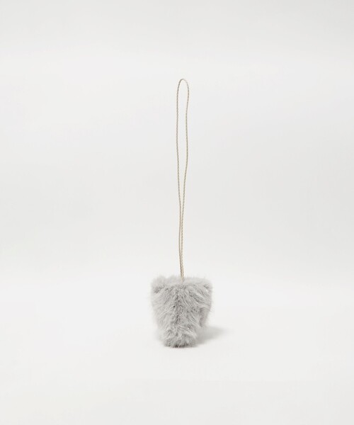 green label relaxing(グリーンレーベルリラクシング)の「ラメ フェイクファー ポシェット / キッズ(ショルダーバッグ・キッズ・グレー系/ナチュラル・FREE)」の15枚目の写真