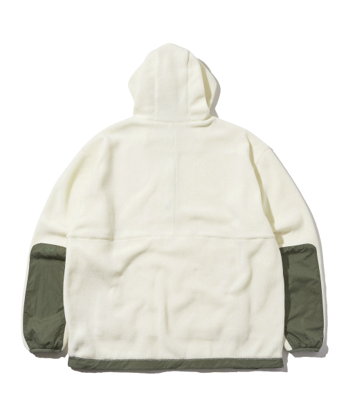 DISCUS ATHLETIC（ディスカス　アスレチック）の「ロゴフリースアノラックフードアイボリー（その他アウター・レディース・その他・LARGE/MEDIUM/X-LARGE）」の3枚目の写真