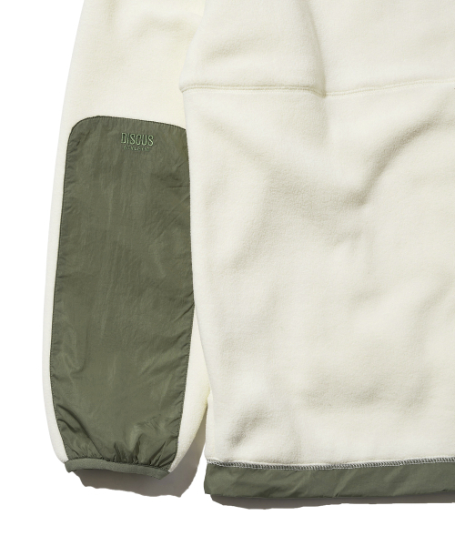 DISCUS ATHLETIC（ディスカス　アスレチック）の「ロゴフリースアノラックフードアイボリー（その他アウター・レディース・その他・LARGE/MEDIUM/X-LARGE）」の8枚目の写真