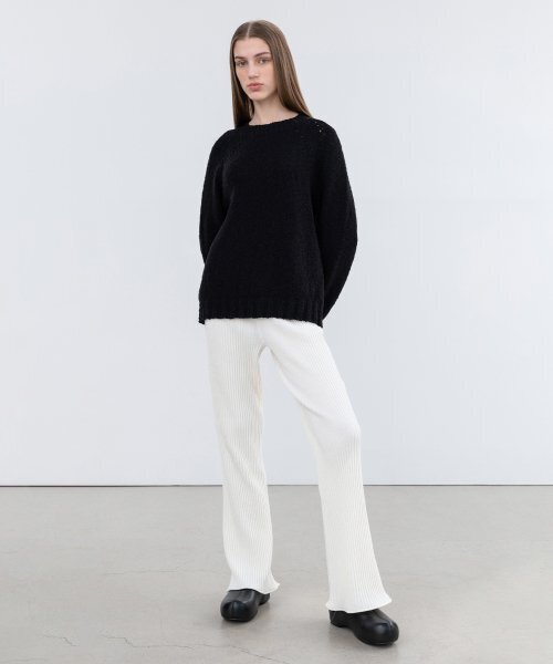 INSILENCE WOMEN(インサイレンスウーマン)の「リブドニットパンツ CREAM(その他パンツ・レディース・その他・SMALL/X-SMALL)」の1枚目の写真