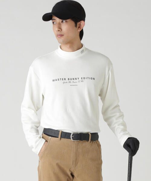 MASTER BUNNY EDITION(マスターバニーエディション)の「【MASTER BUNNY EDITION】スーパーストレッチ裏起毛長袖ハイネックカットソー(Tシャツ/カットソー・メンズ・ホワイト/ホワイト系その他/ブラック系その他/グレー/ブラック・MEDIUM/LARGE/X-LARGE/XX-LARGE)」の2枚目の写真