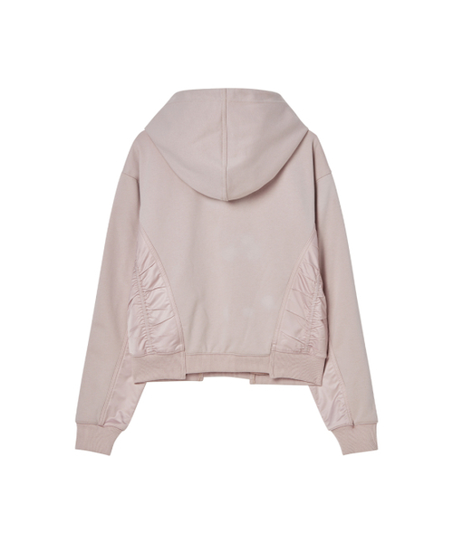 NYXX（エヌワイエックスエックス）の「SATIN WEAVE HOODIE PINK（パーカー・レディース・その他・FREE）」の3枚目の写真
